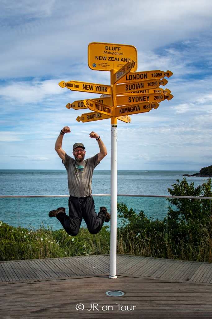Jan am Ziel des Te Araroa